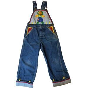 VTG OshKosh‎ One-of-a-Kind Denim Kids Overalls Quilted by Marti Michell Rare